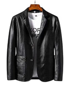 Chaqueta de cuero premium