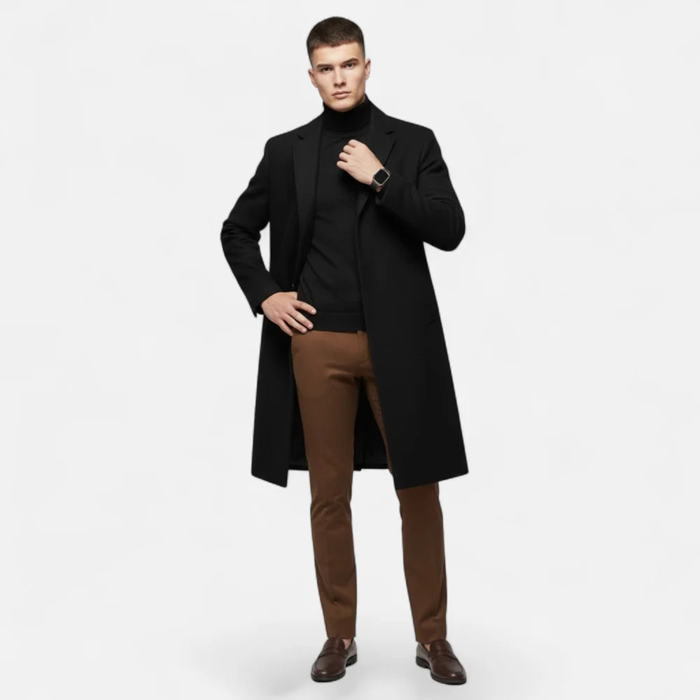 Luis | Trench Coat De Lana De Longitud Media Para Hombre – Heritage Oxford