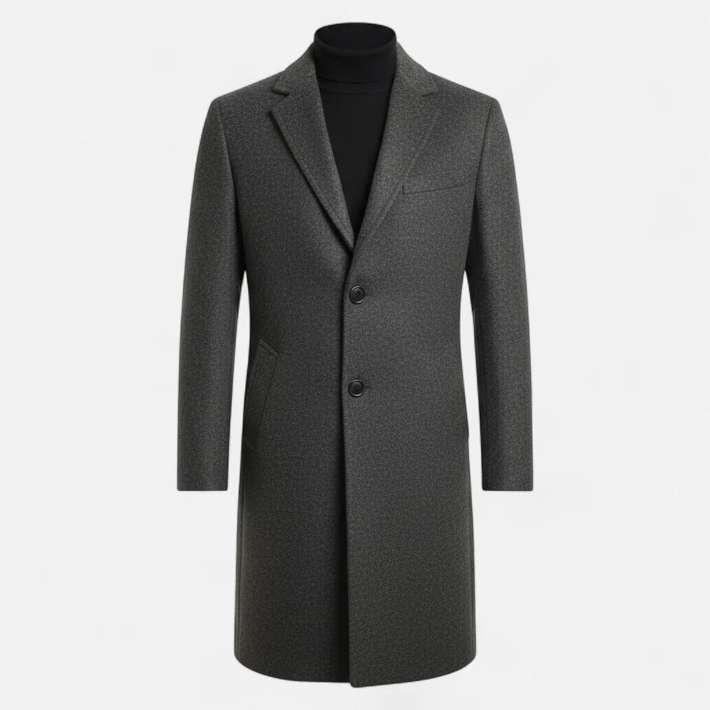 Luis | Trench Coat De Lana De Longitud Media Para Hombre – Heritage Oxford