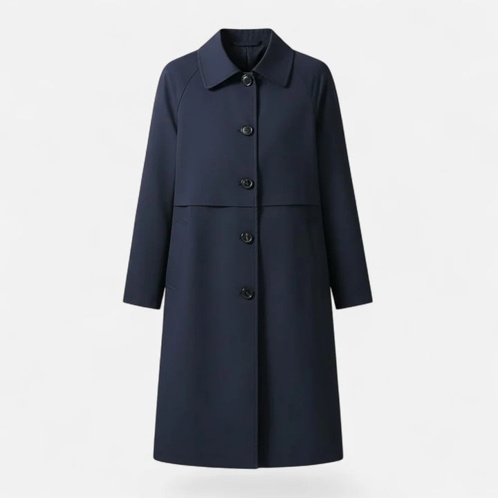 Victoria - Gabardina de Lã Mista de Comprimento Médio para Mulher