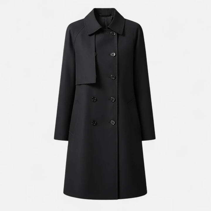 Victoria - Gabardina de Lã Mista de Comprimento Médio para Mulher