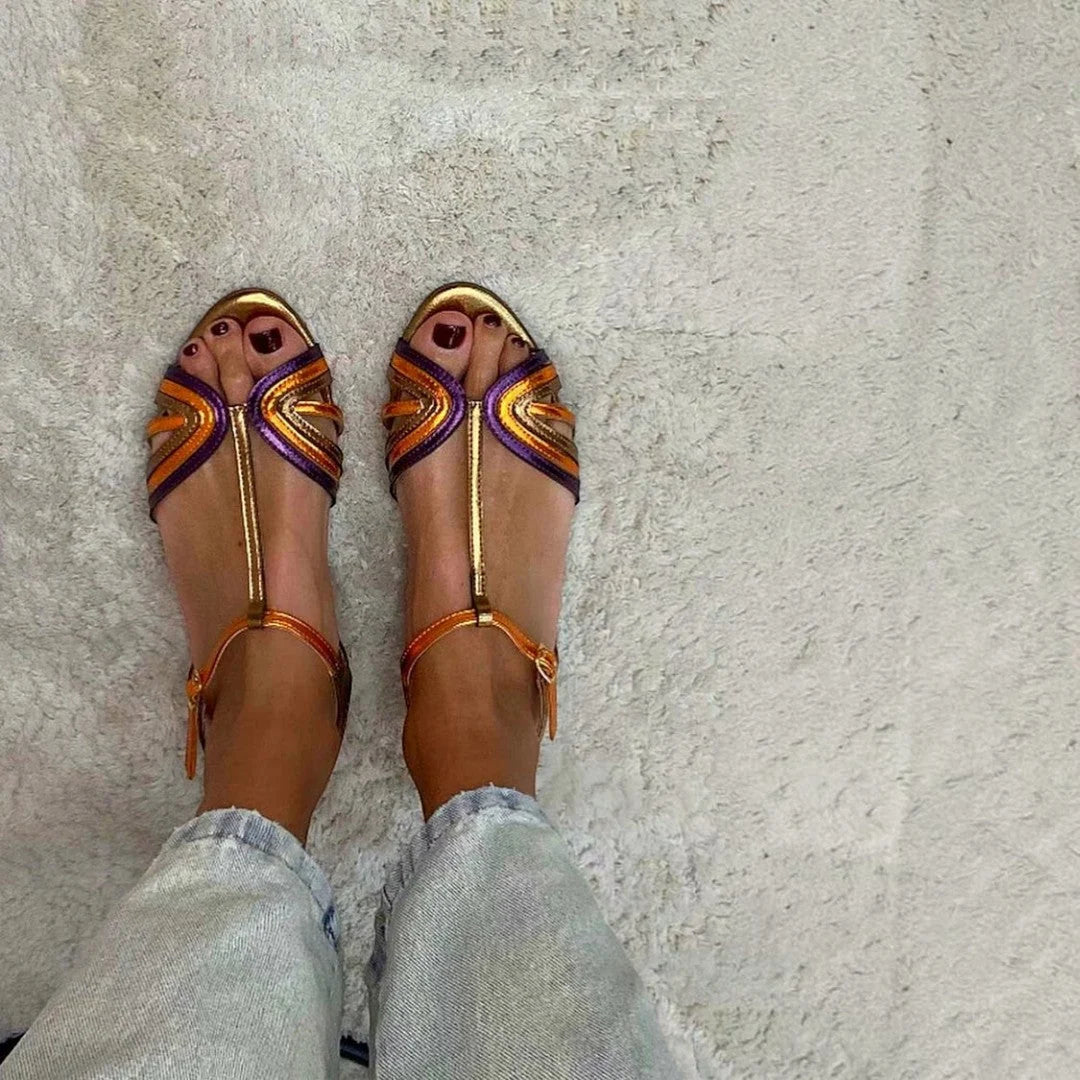 Viviana | Sandalias De Colores Mediterráneos – Elegancia Y Confort