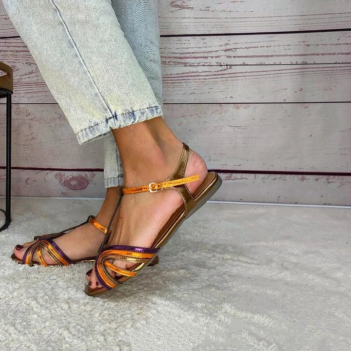 Viviana | Sandalias De Colores Mediterráneos – Elegancia Y Confort
