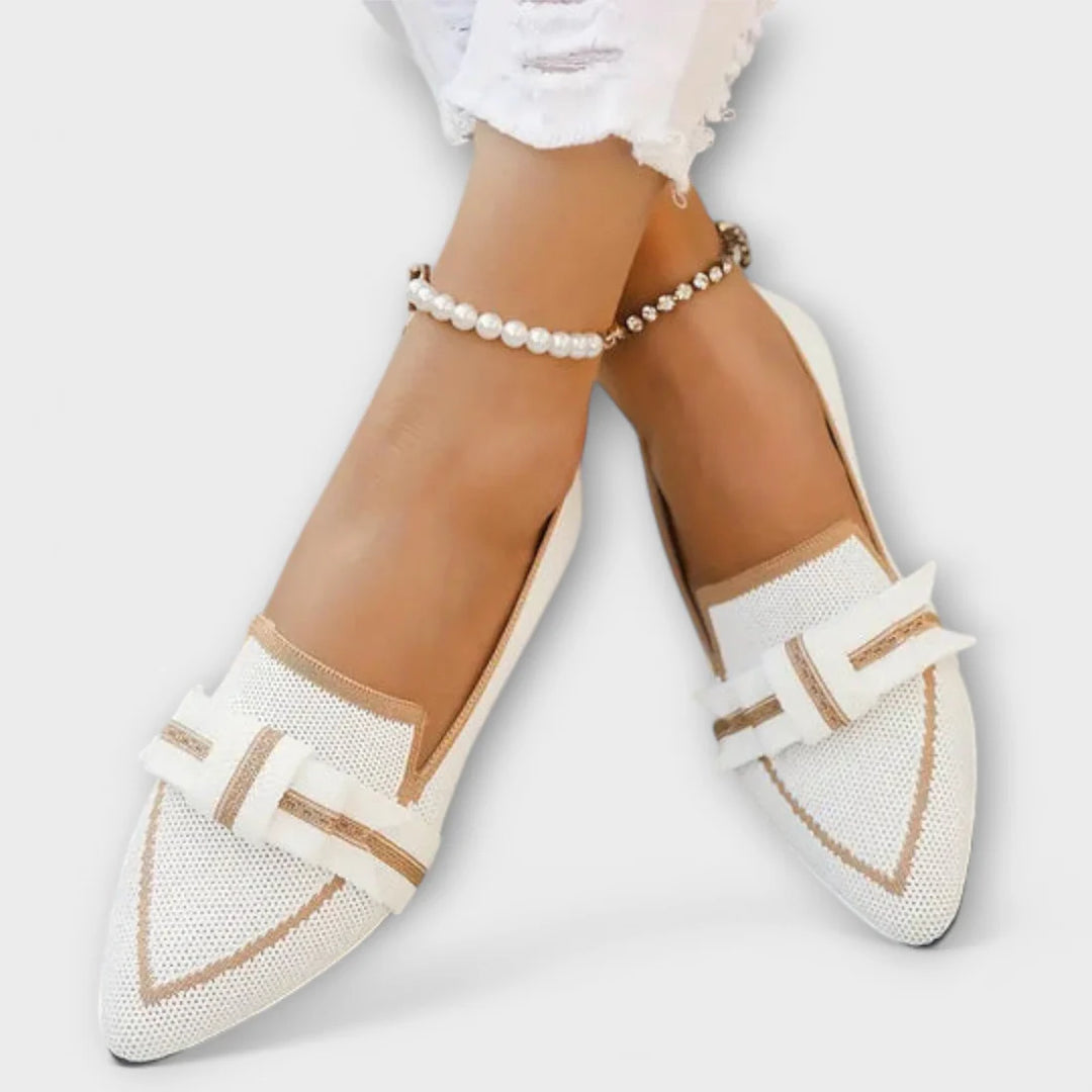 Sapatos Rasos De Mulher Com Design Atado