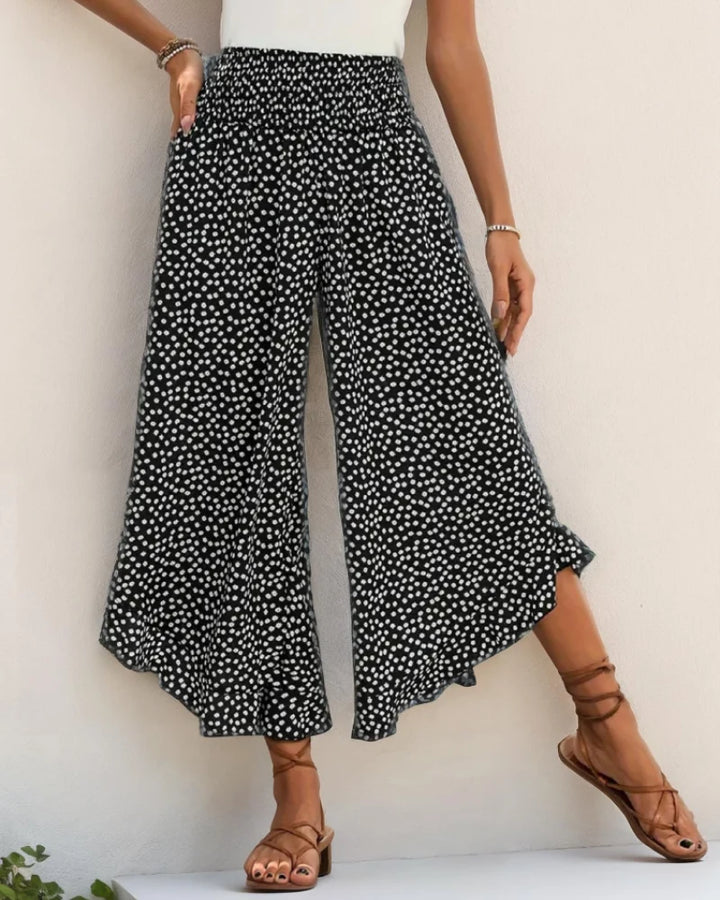 Vivian | Pantalones Palazzo Femeninos – Pantalones Anchos De Cintura Alta, Ligeros Y Fluidos