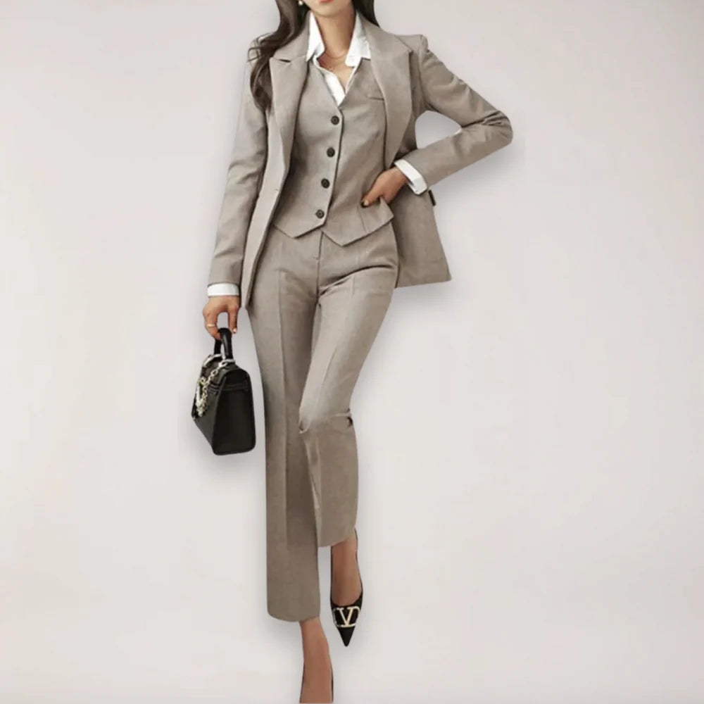 Leonor - Traje De Negocios De Tres Piezas Para Mujer