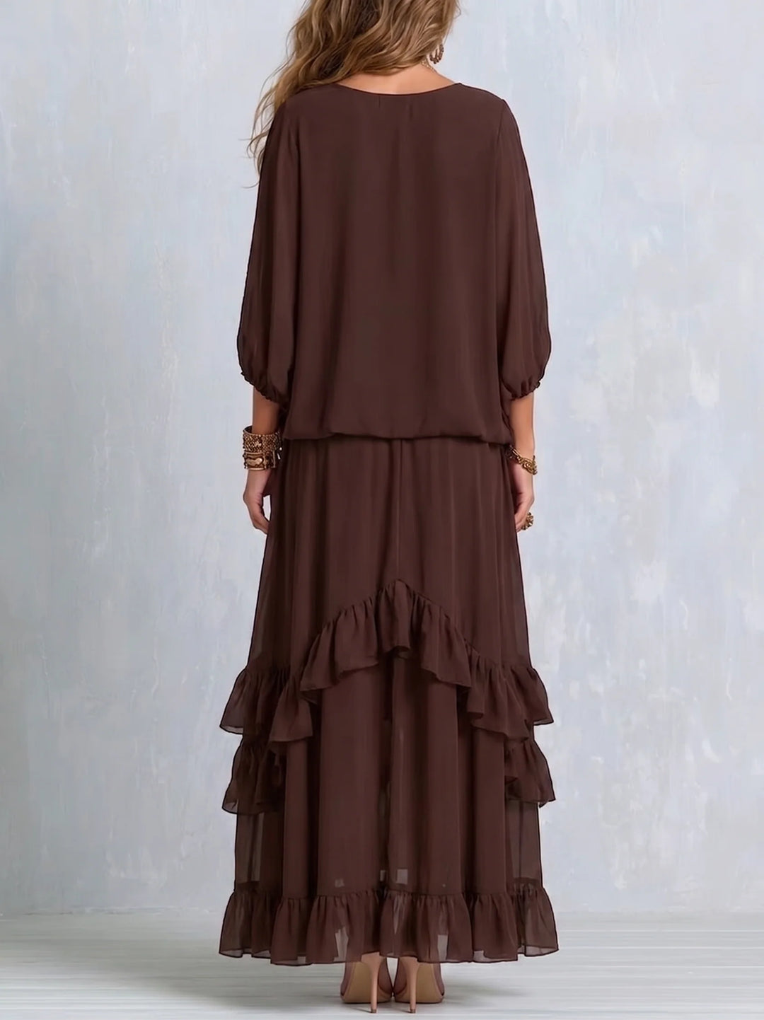 Mafalda | Conjunto Boho Con Falda En Capas