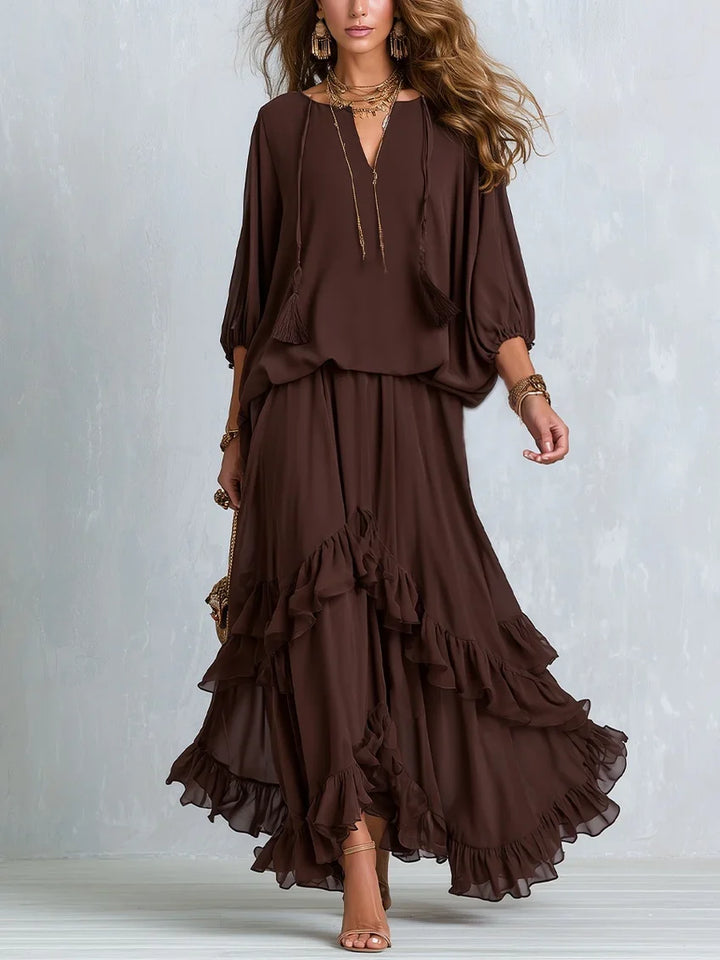 Mafalda | Boho Layered Skirt Set
