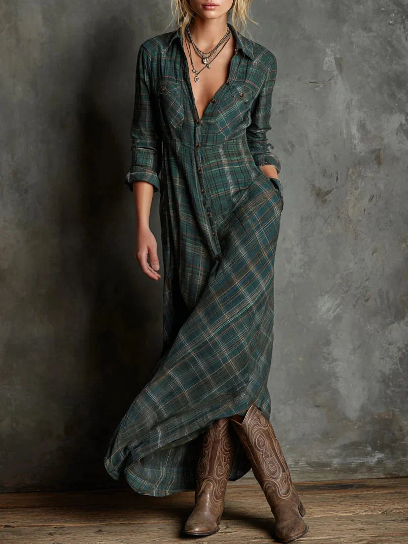 Lídia - vestido largo camisero