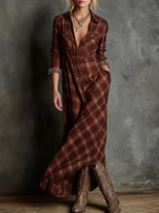 Lídia - vestido largo camisero