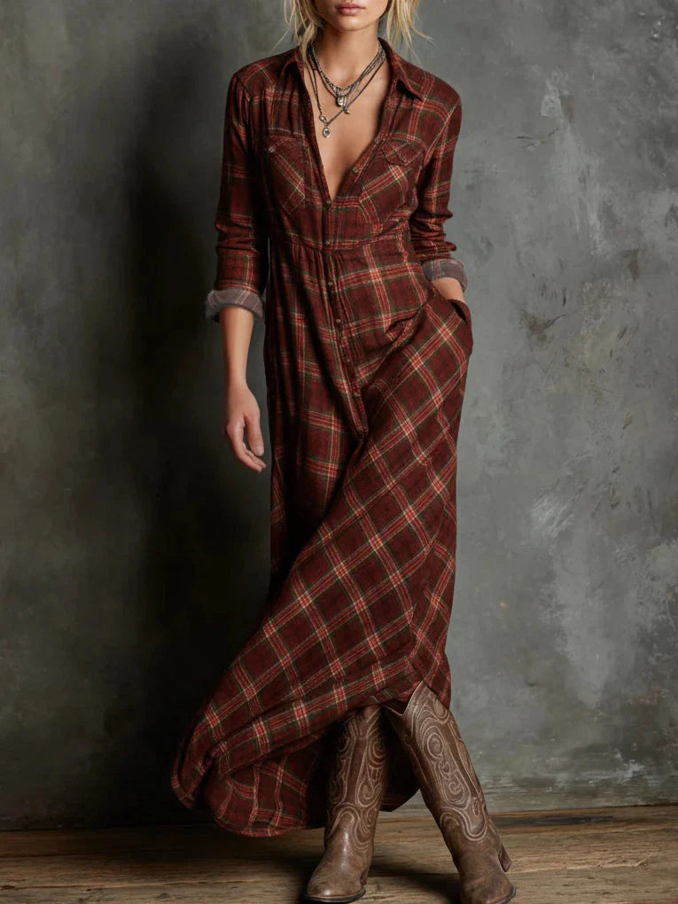 Lídia - vestido largo camisero