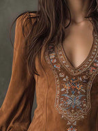 Marion™ | Vestido Mini de Ante Retro