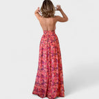 Floraria - vestido largo con halter