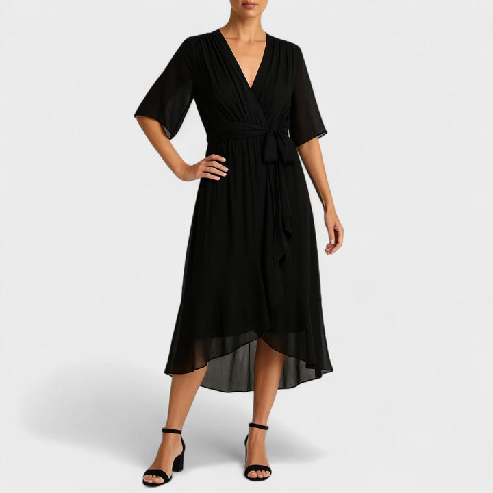 Ialina - Vestido Elegante Com Cintura