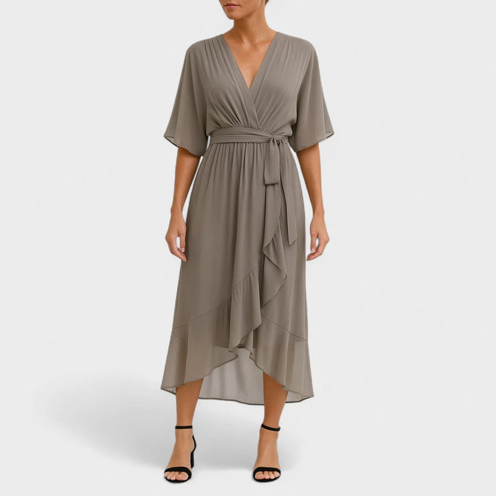 Ialina - Vestido Elegante Com Cintura