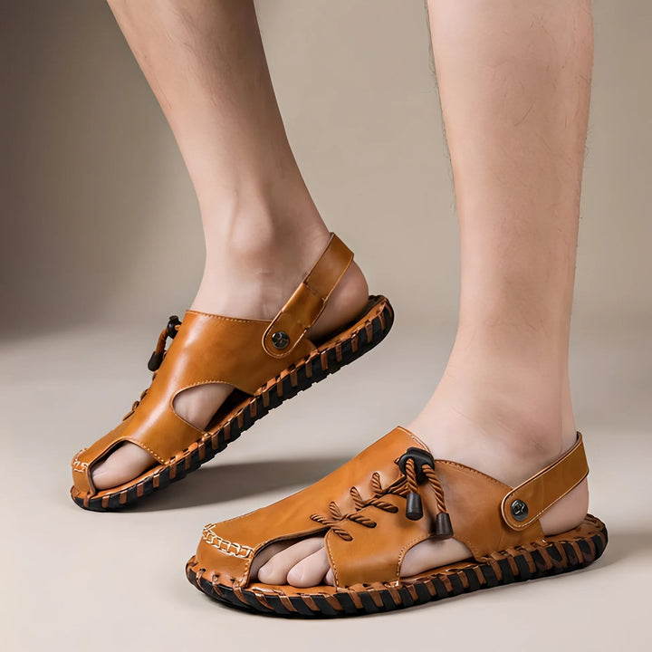 Rowar - Sandalias De Verano Abiertas En La Punta Para Hombre