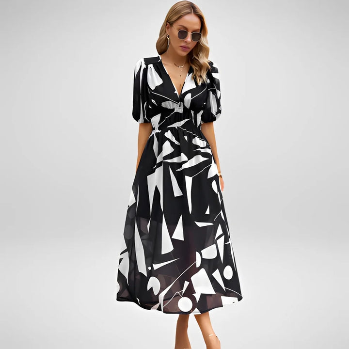 Airis | Vestido De Verano Elegante Con Escote En V Para Mujer