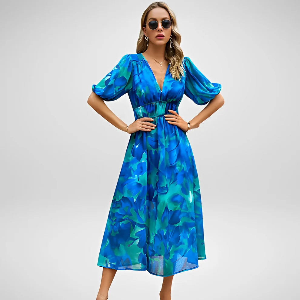 Airis | Vestido De Verano Elegante Con Escote En V Para Mujer