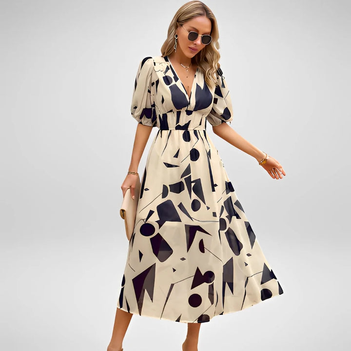 Airis | Vestido De Verano Elegante Con Escote En V Para Mujer