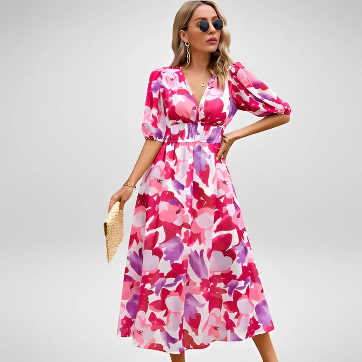 Airis | Vestido De Verano Elegante Con Escote En V Para Mujer