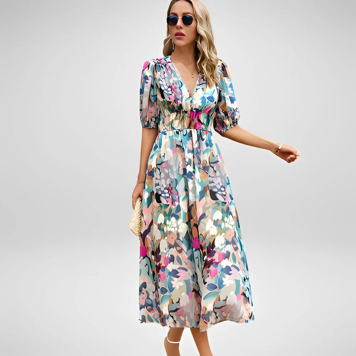 Airis | Vestido De Verano Elegante Con Escote En V Para Mujer