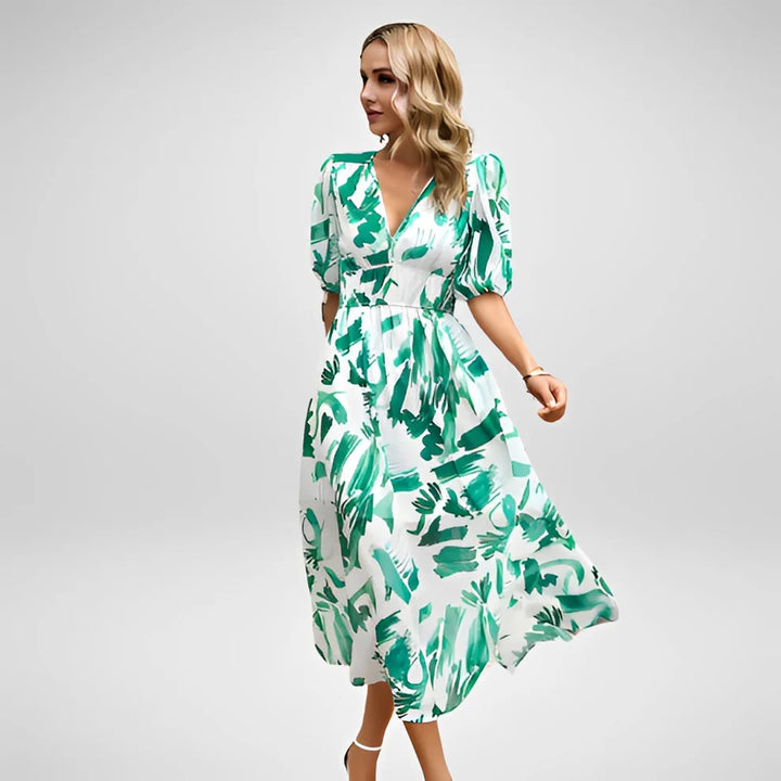 Airis | Vestido De Verano Elegante Con Escote En V Para Mujer