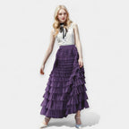 Falda Elegante con Detalle de Tul