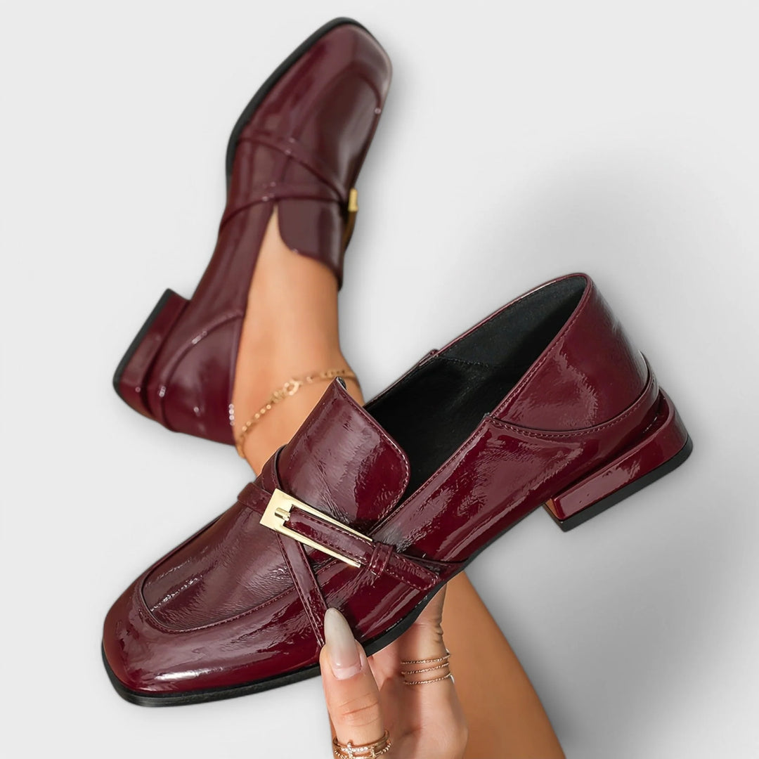 Isabel - Mocasines Burdeos