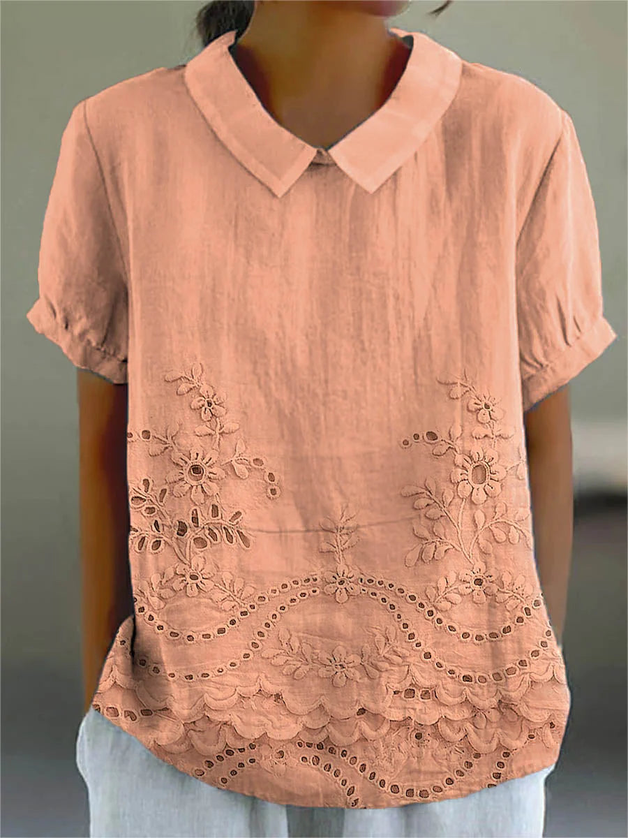 Liliana - camisa bordada floral