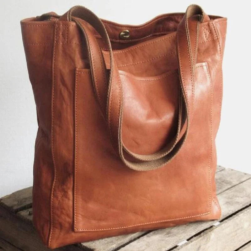 Elle - Bolso de Hombro Clásico de Piel
