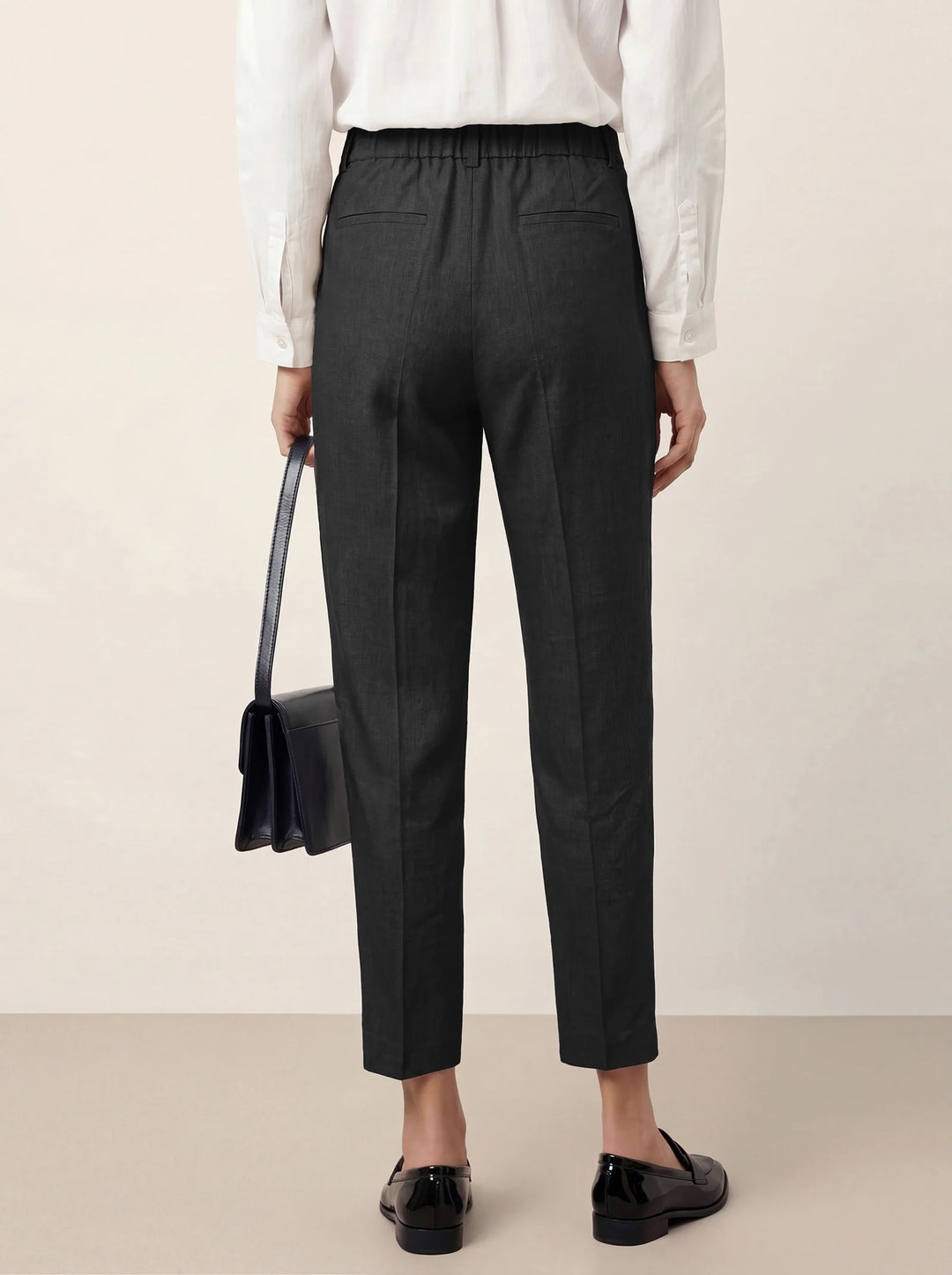 Logan | Pantalón Cropped Recto Sastre De Lino