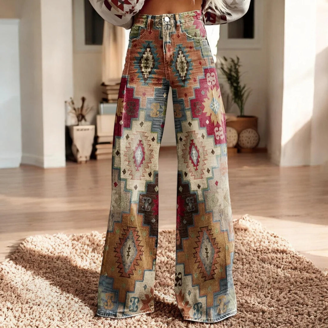 Hannah | Pantalón Ancho Estampado Floral