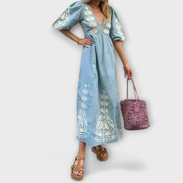 Sílvia - Vestido Estampado Para Una Elegancia Sin Esfuerzo