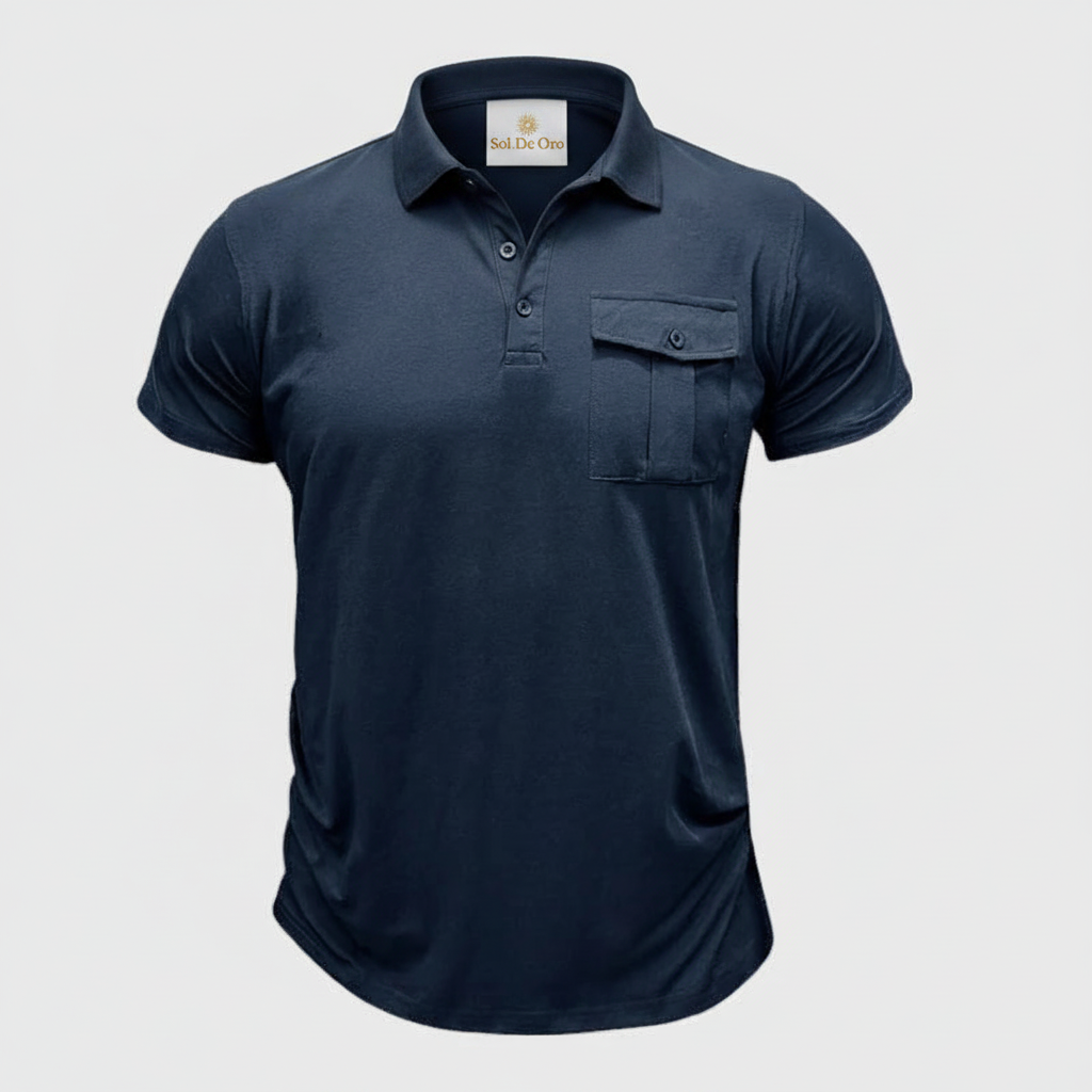 Camisa Azul Marino Sol De Oro