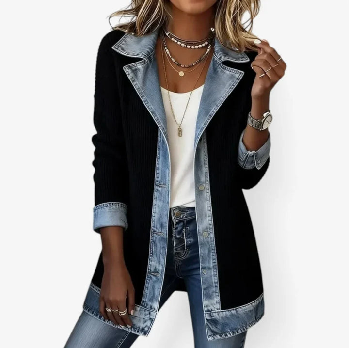 Emilia™ | Chaqueta Denim De Mezcla De Algodón