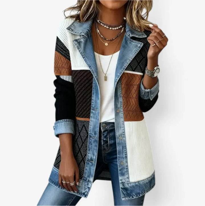 Emilia™ | Chaqueta Denim De Mezcla De Algodón