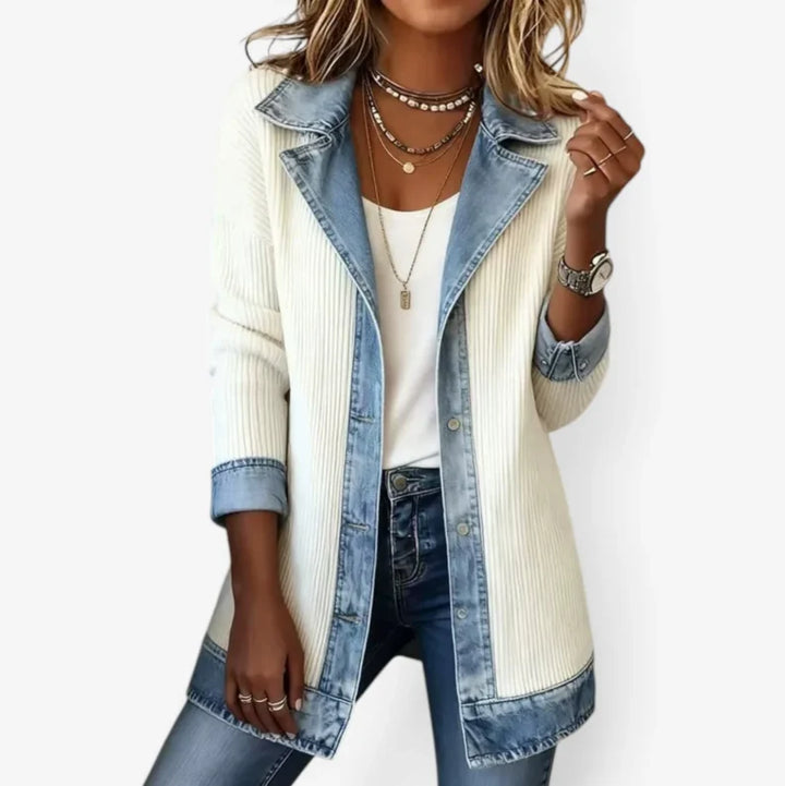 Emilia™ | Chaqueta Denim De Mezcla De Algodón