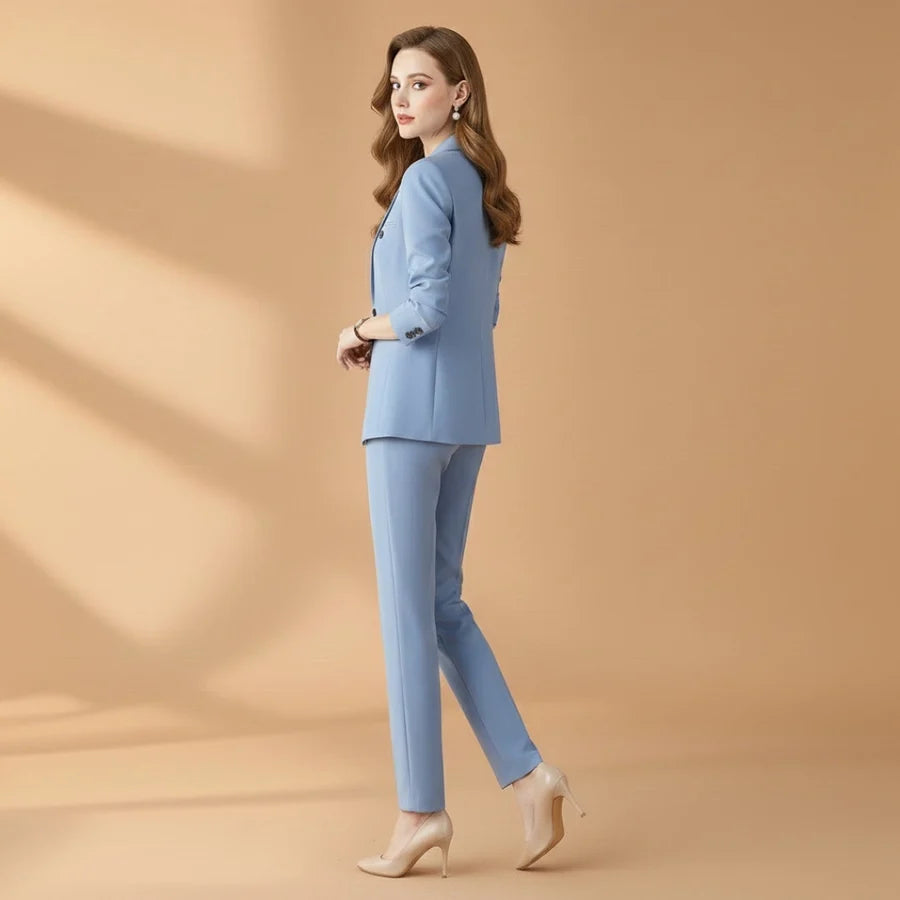 Luísa | Conjunto De Fato Blazer Mulher Calças Retas