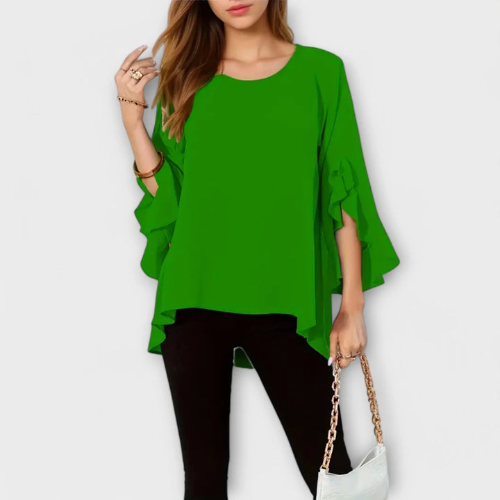 Aria | Perfect Spring Blouse With Round Neck
