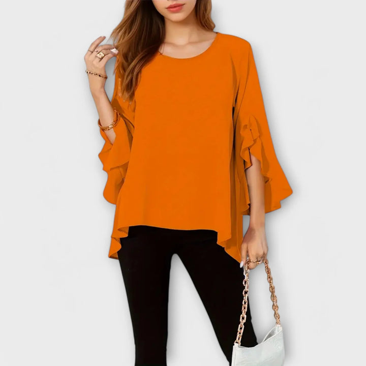 Aria | Perfect Spring Blouse With Round Neck