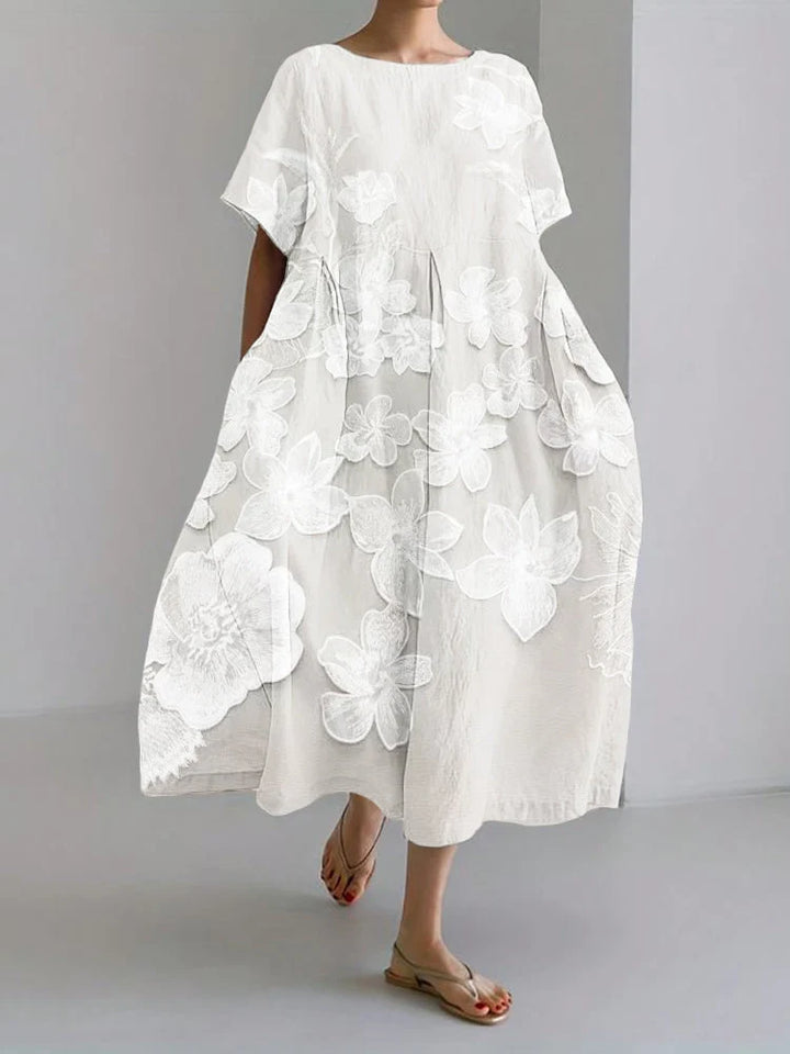 Cirelle™ - Vestido Elegante com Padrão Floral