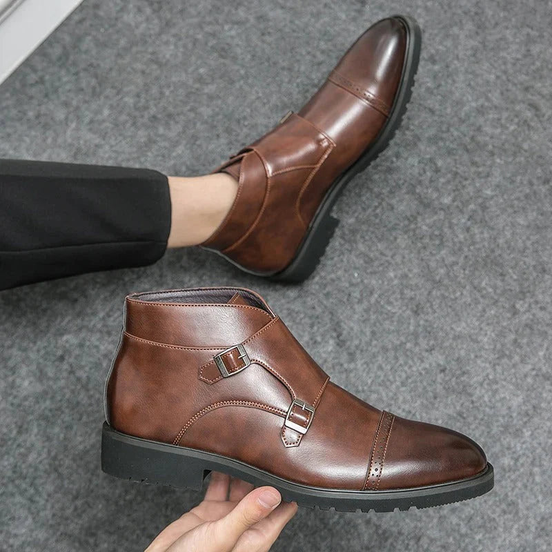 Francisco - Botas De Cabedal Com Fivela Dupla