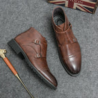 Francisco - Botas de Cuero con Doble Hebilla