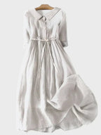 Vestido con cuello elegante