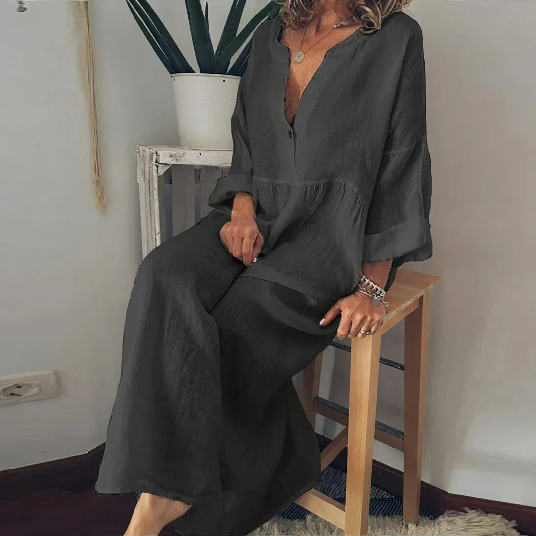 Blanca | Vestido Elegante Estilo Blusa