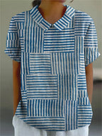 AMÉLIA - CAMISA DE PATRÓN DE RAYAS