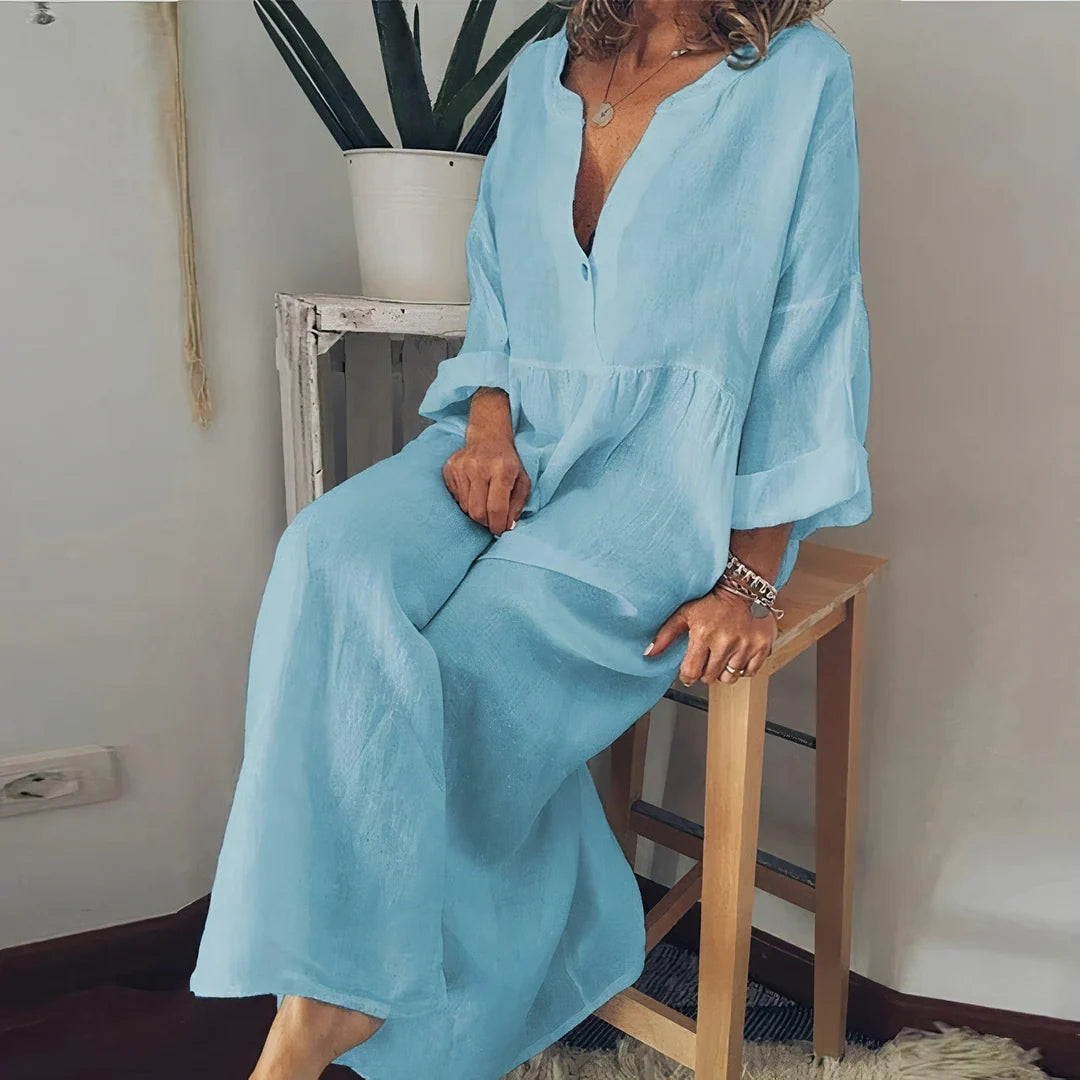 Blanca | Vestido Elegante Estilo Blusa
