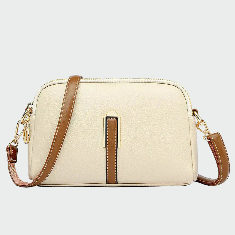 Bolso de hombro de cuero elegante