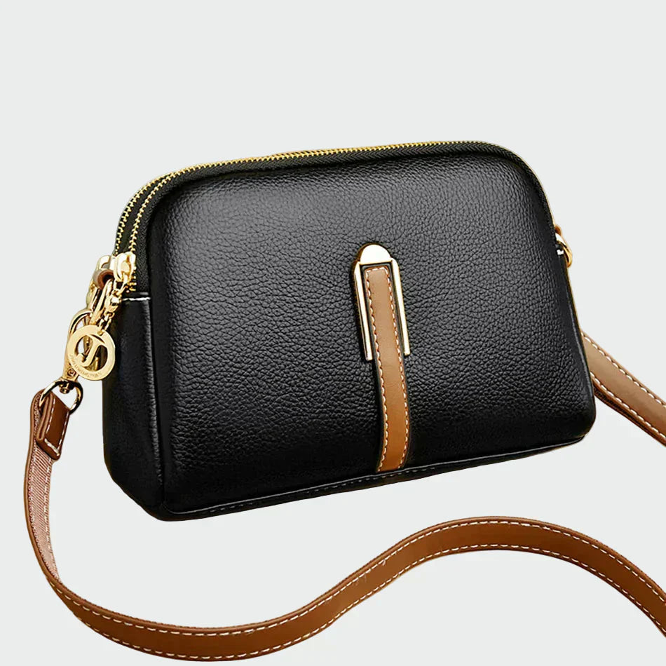 Bolso de hombro de cuero elegante