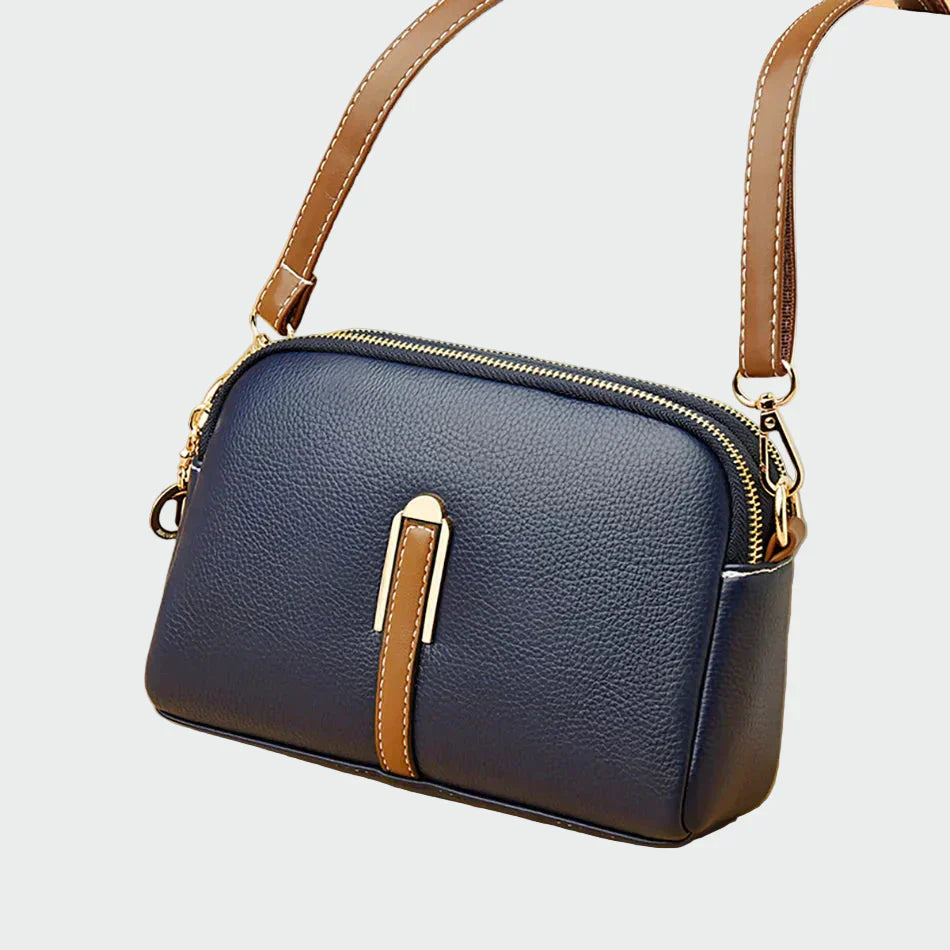 Bolso de hombro de cuero elegante